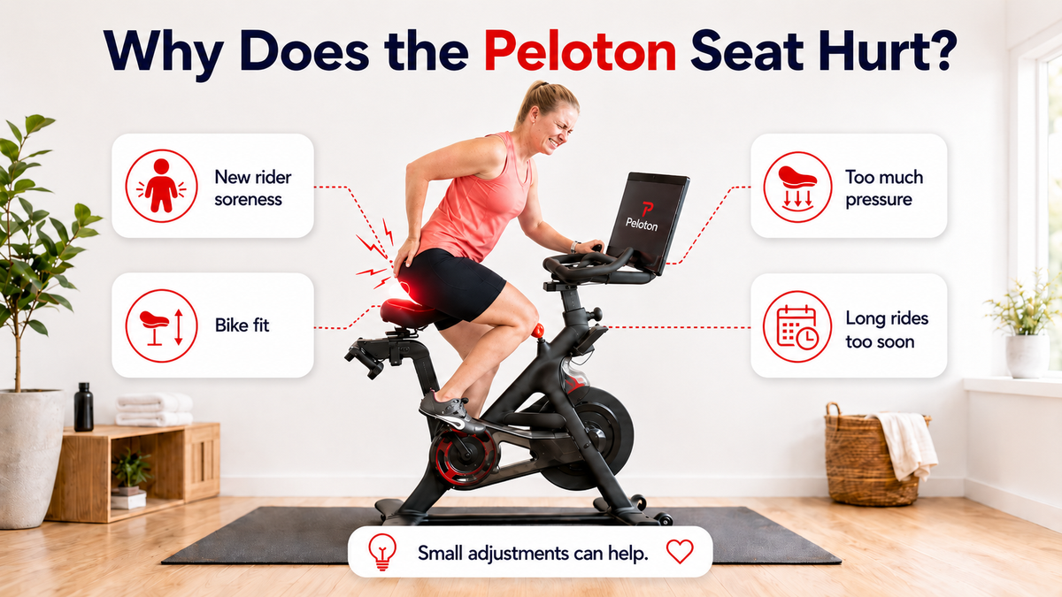 Peloton® Seat Hurts? Why It Happens and What You Can Try