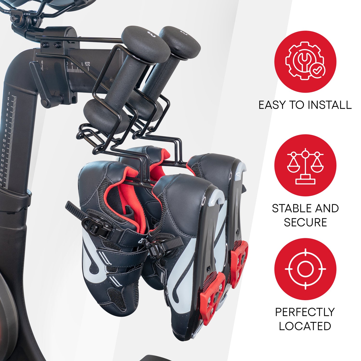Deluxe Shoe Rack for Original Peloton (Pair) - TrubliFit