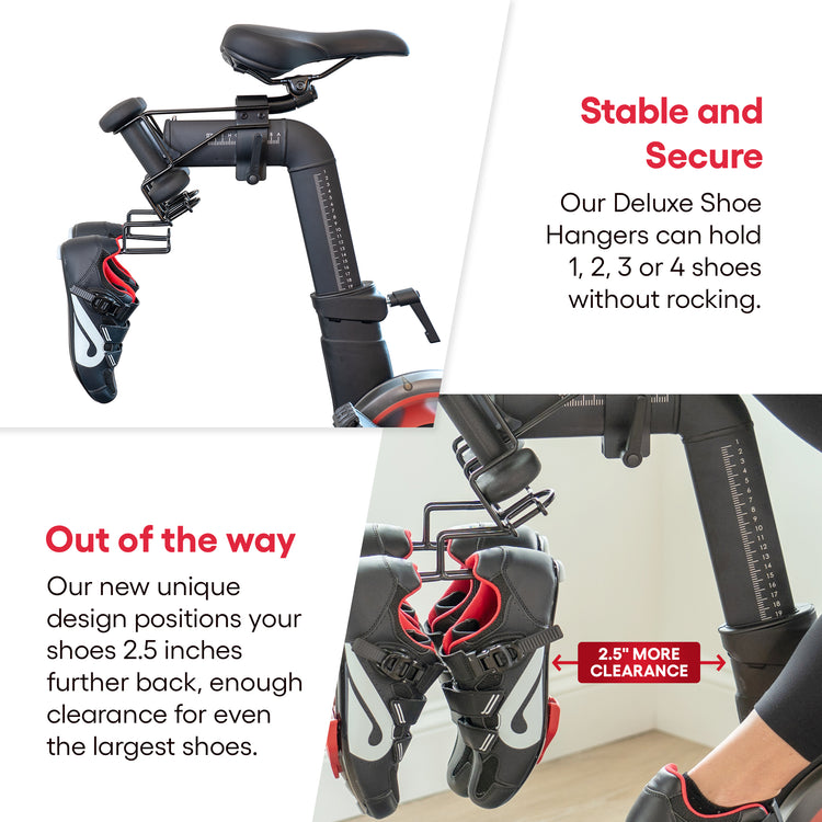 Deluxe Shoe Rack for Original Peloton (Pair) - TrubliFit