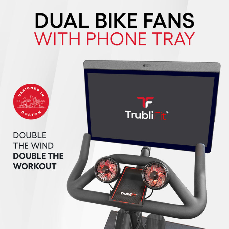 Dual Fans with Phone Tray for the Peloton Bikes - TrubliFit