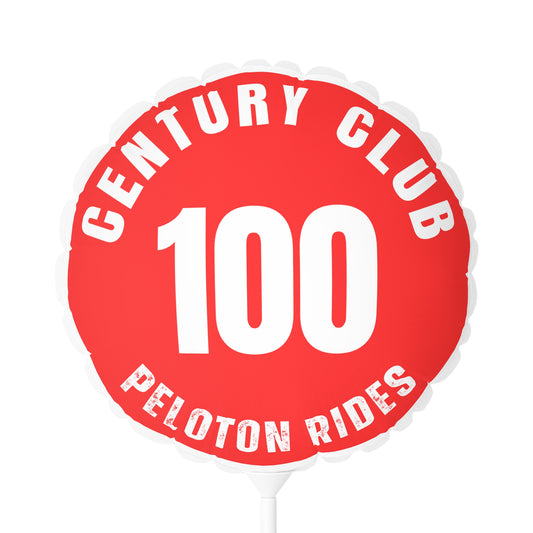 100 Rides Century Club Peloton Milestone Round 11" Balloon