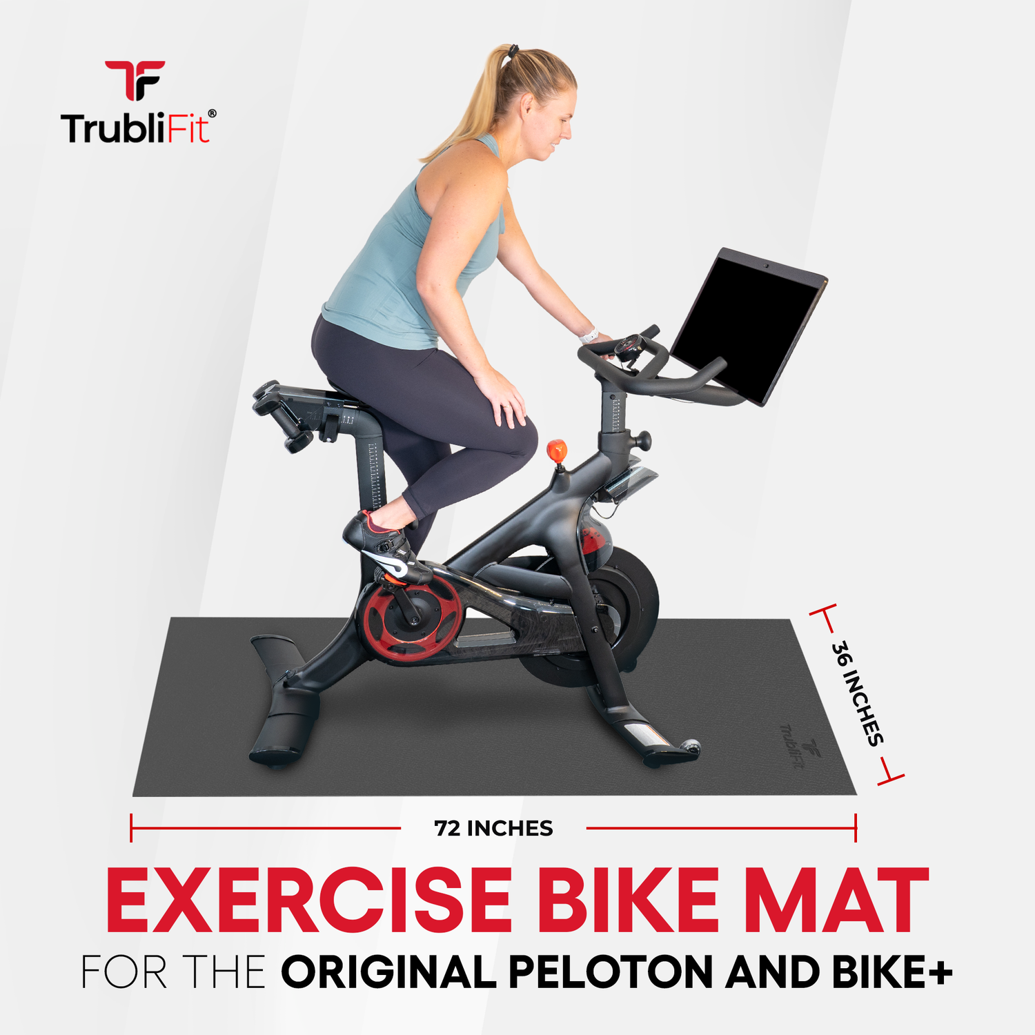 Bike Mat for the Peloton Bike and Peloton Bike TrubliFit