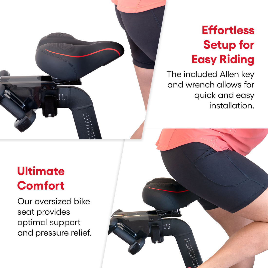 Extra Wide Seat for Peloton Bike & Bike+ TrubliFit