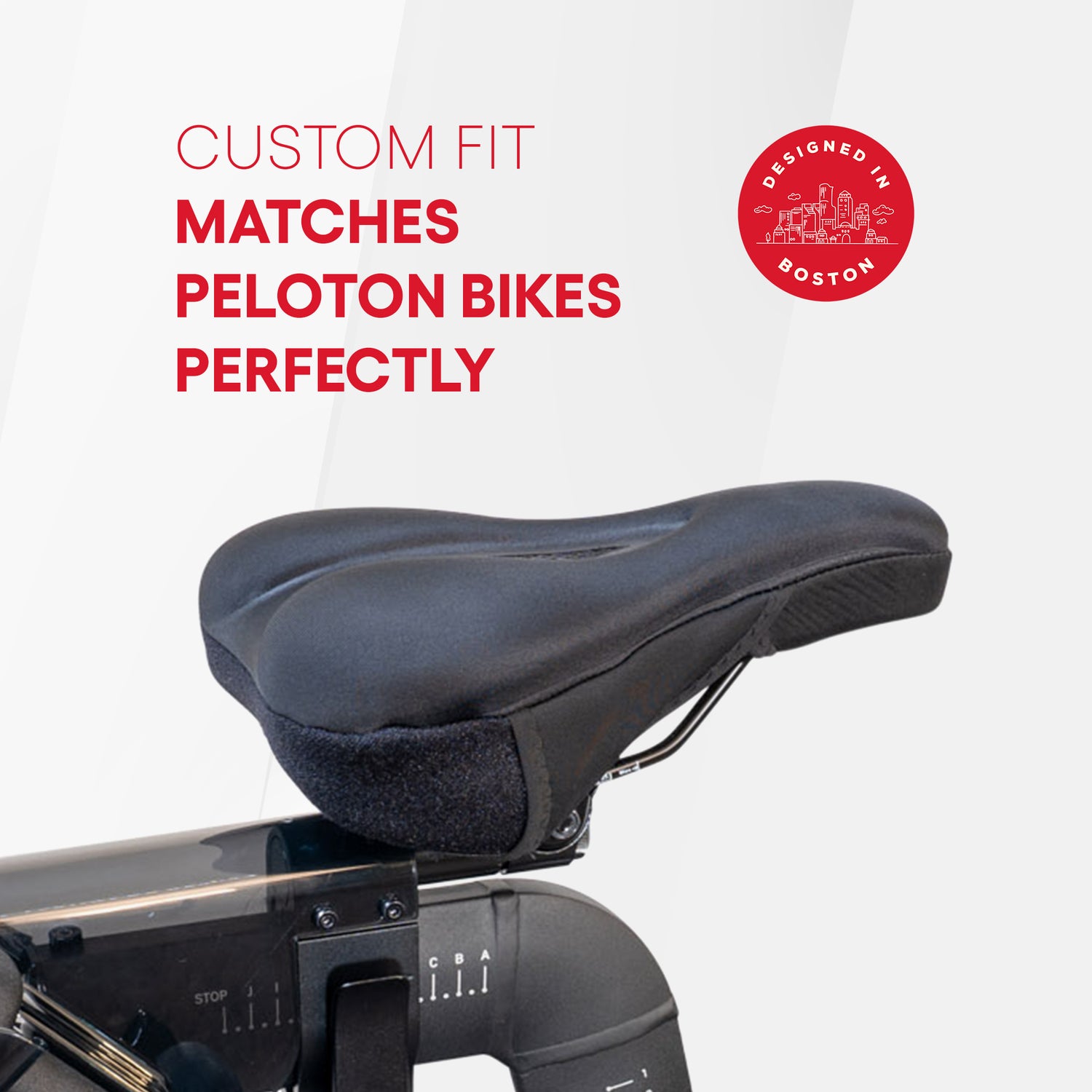 TrubliFit Padded Seat Cover for Peloton Bike & Bike+ - Gel Seat Cushion - Ultimate Comfort Saddle Cover for Men & Women, Black