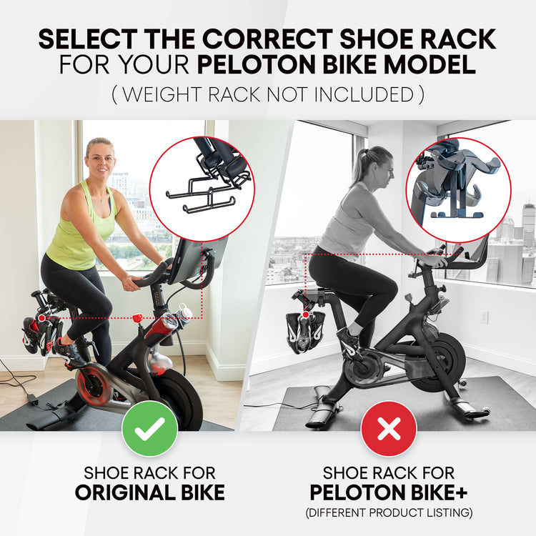 Peloton bike deluxe shoe rack