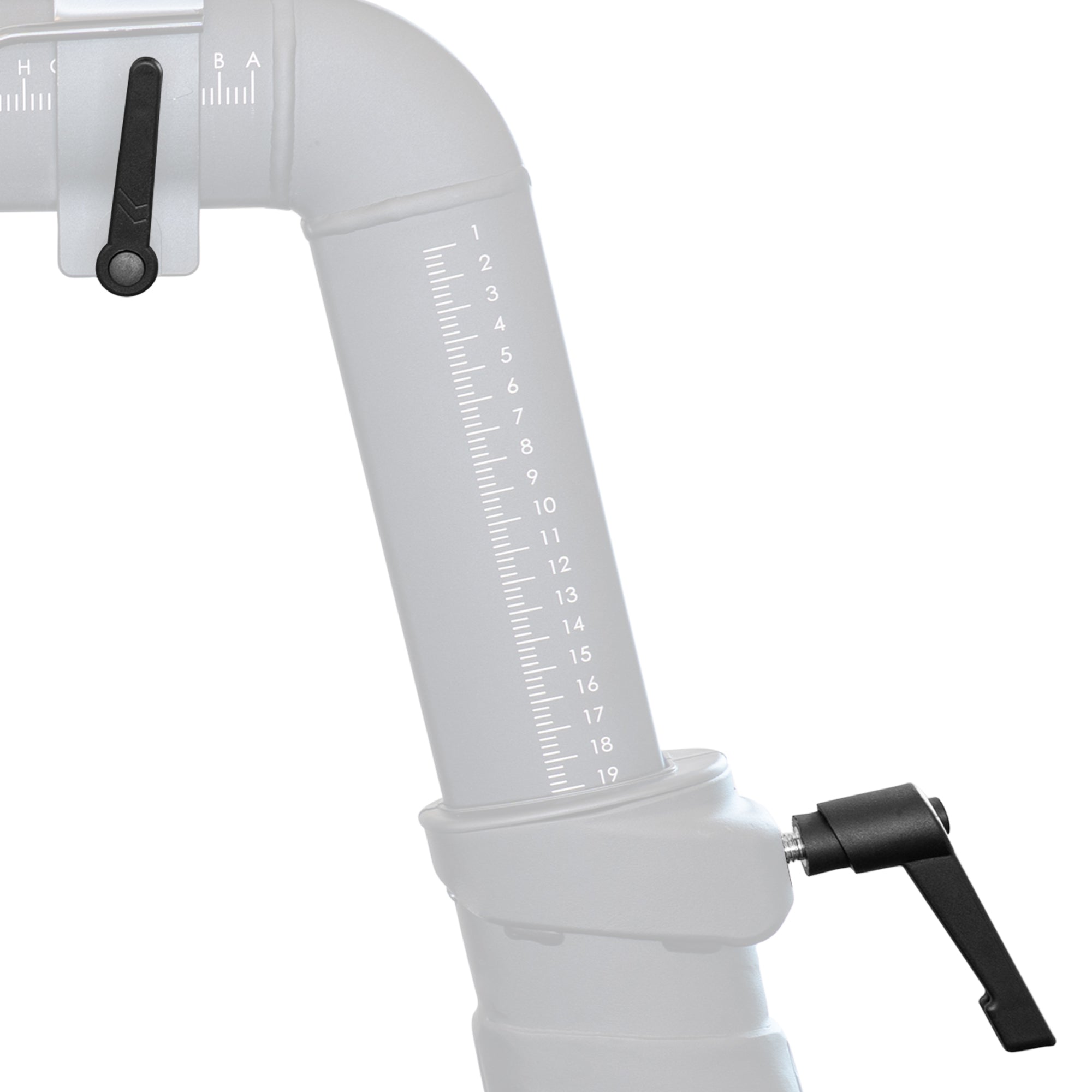 Lever style adjustment handle