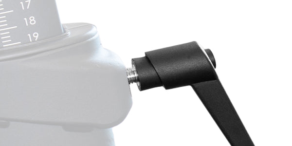 Lever style adjustment handle