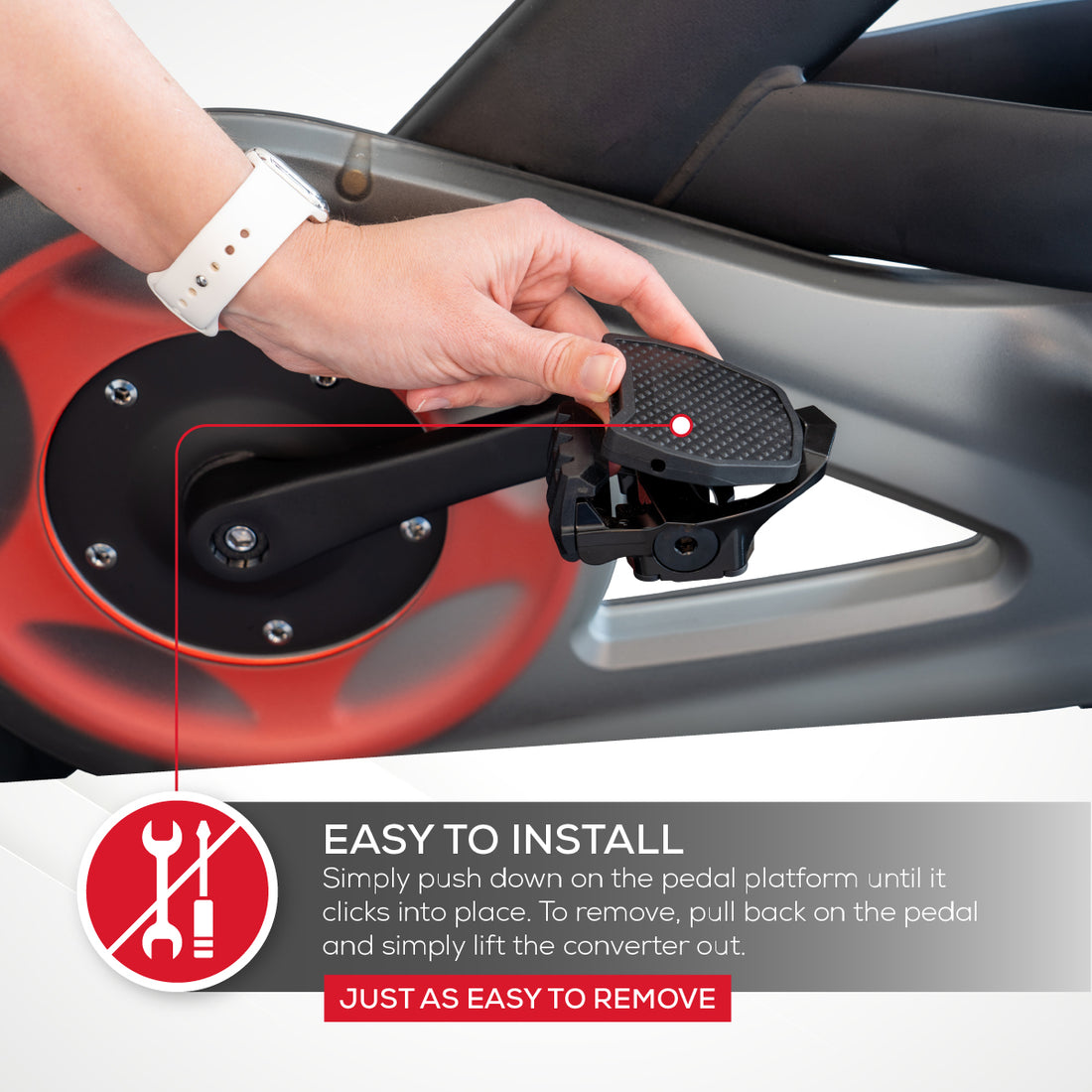 Pedal Converters for Peloton Bike & Bike+ Ride with Sneakers TrubliFit