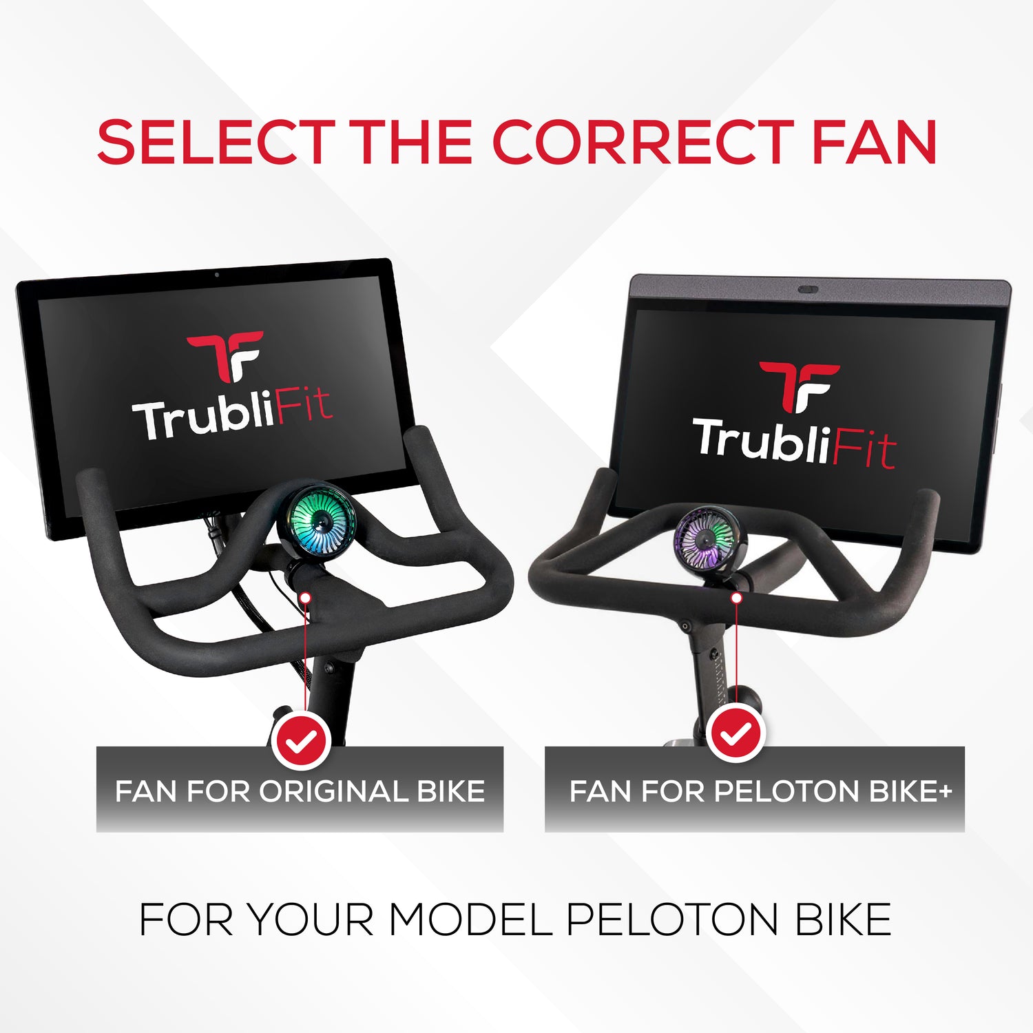 Peloton bike and Peloton Bike+ fan