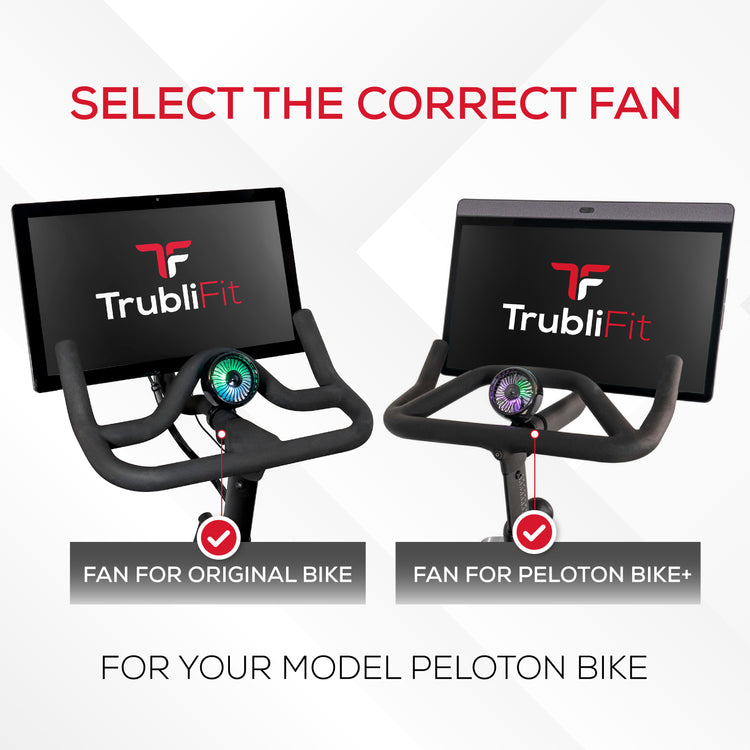 Peloton bike and Peloton Bike+ fan