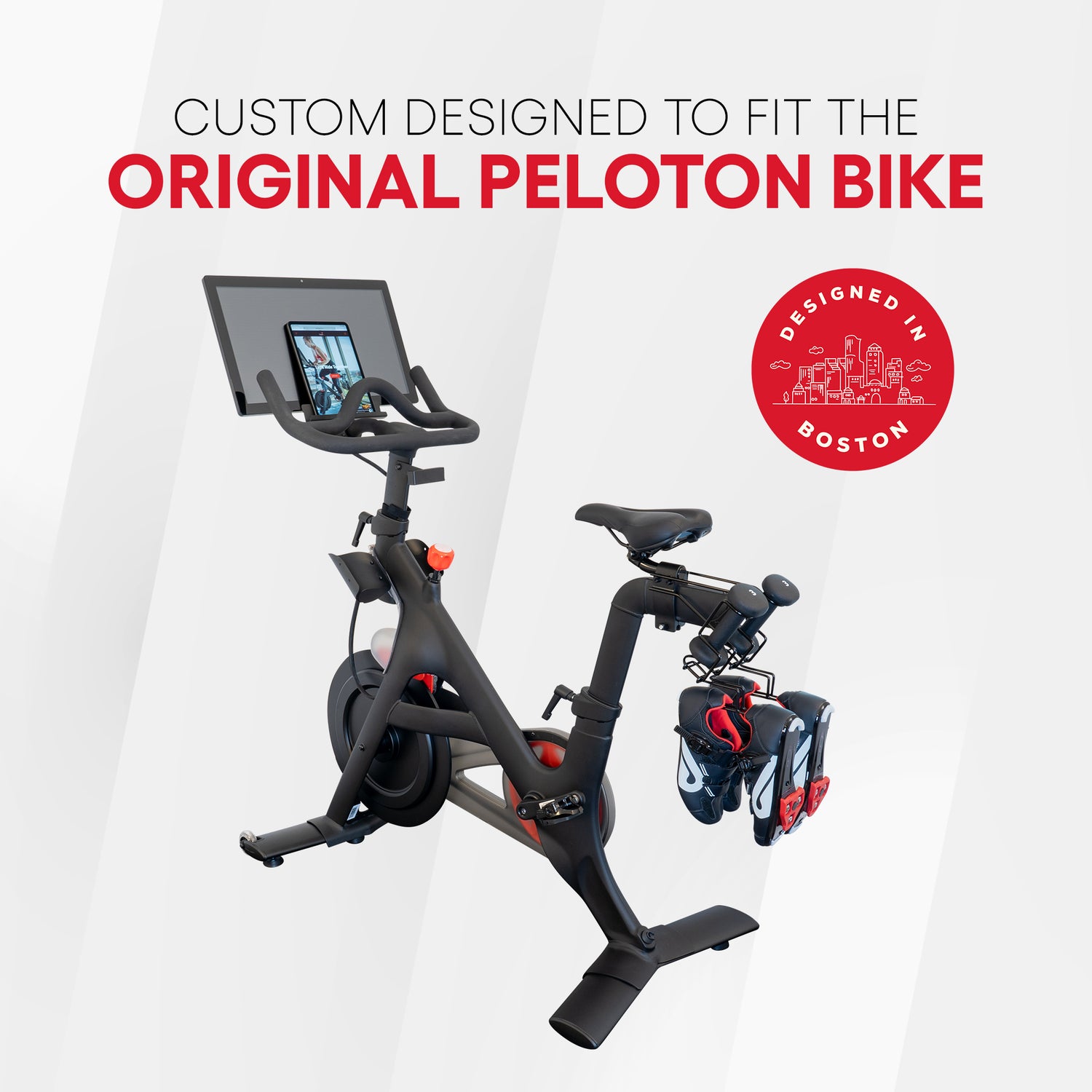 Custom designed to fit the original peloton bike