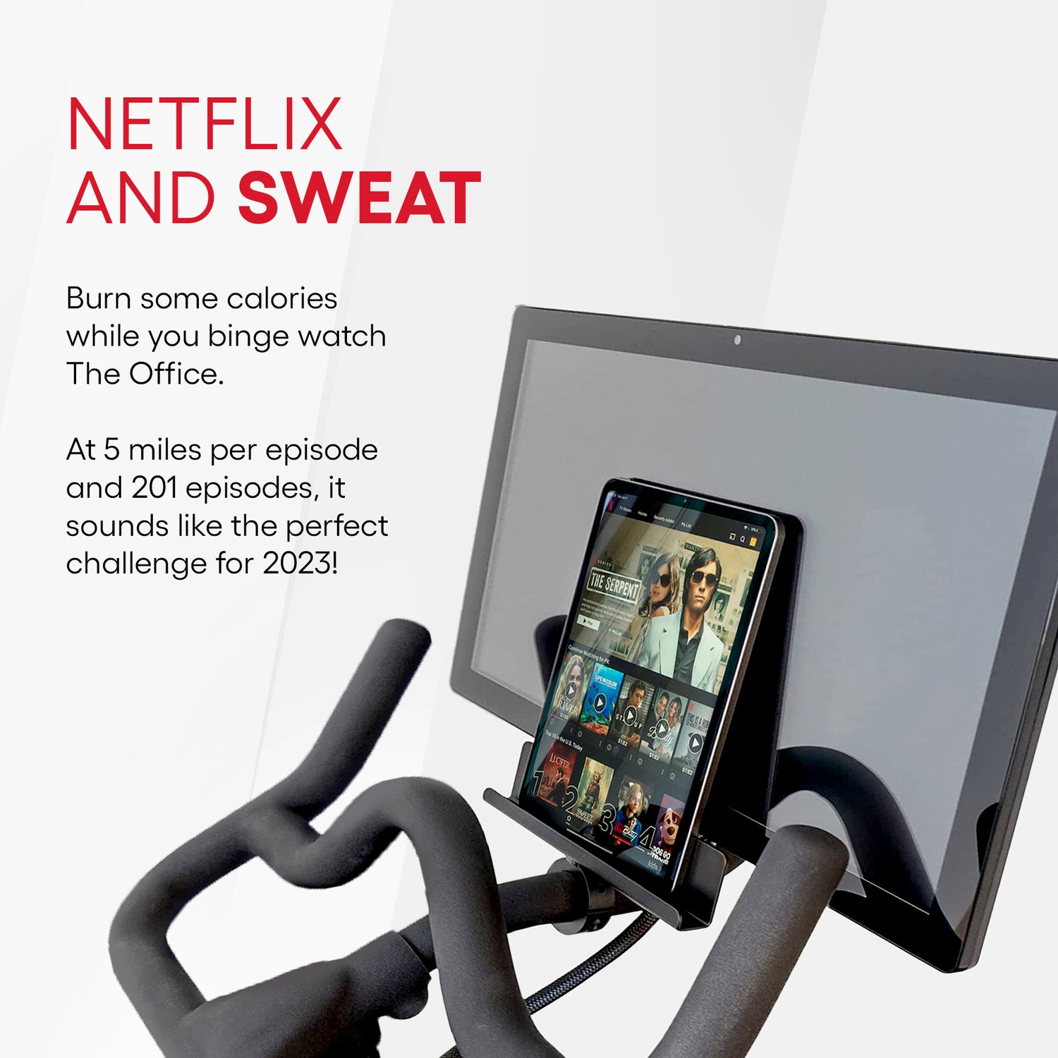 Netflix and sweat with TrubliFit's tablet and iPad holder