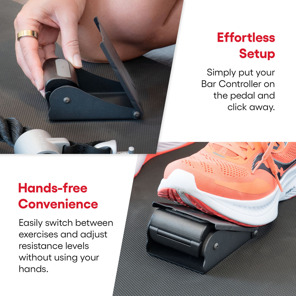 Hands-free weight, one tap away