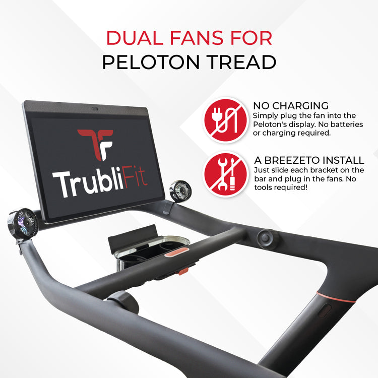 Dual fans for Peloton Tread Accessories