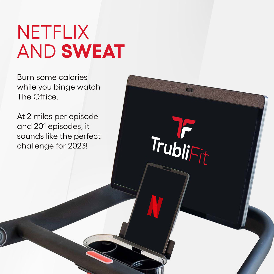 TrubliFit iPad or Tablet Holder for Peloton Tread