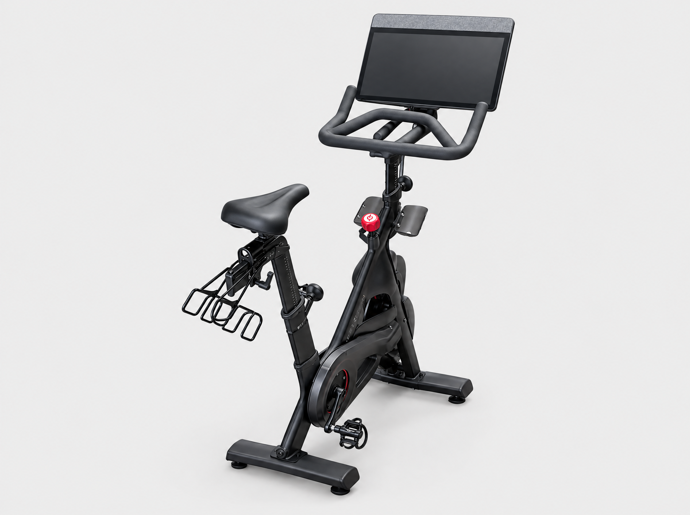 Metal weight rack behind the seat