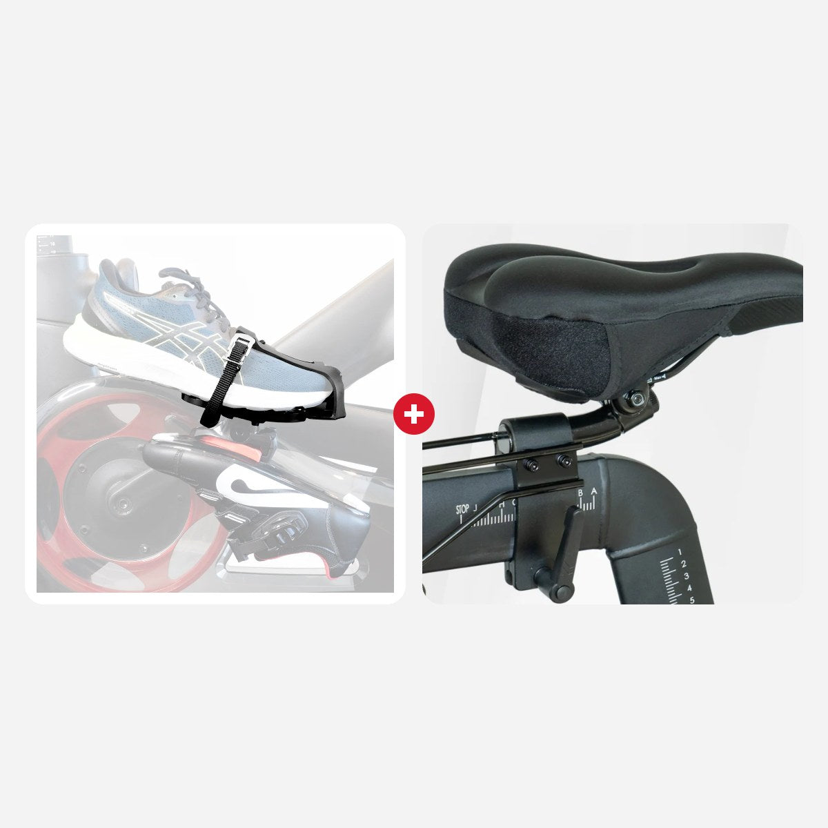 Essentials Kit Bundle: Dual Function Pedal Toe Cages and Padded Seat Cover