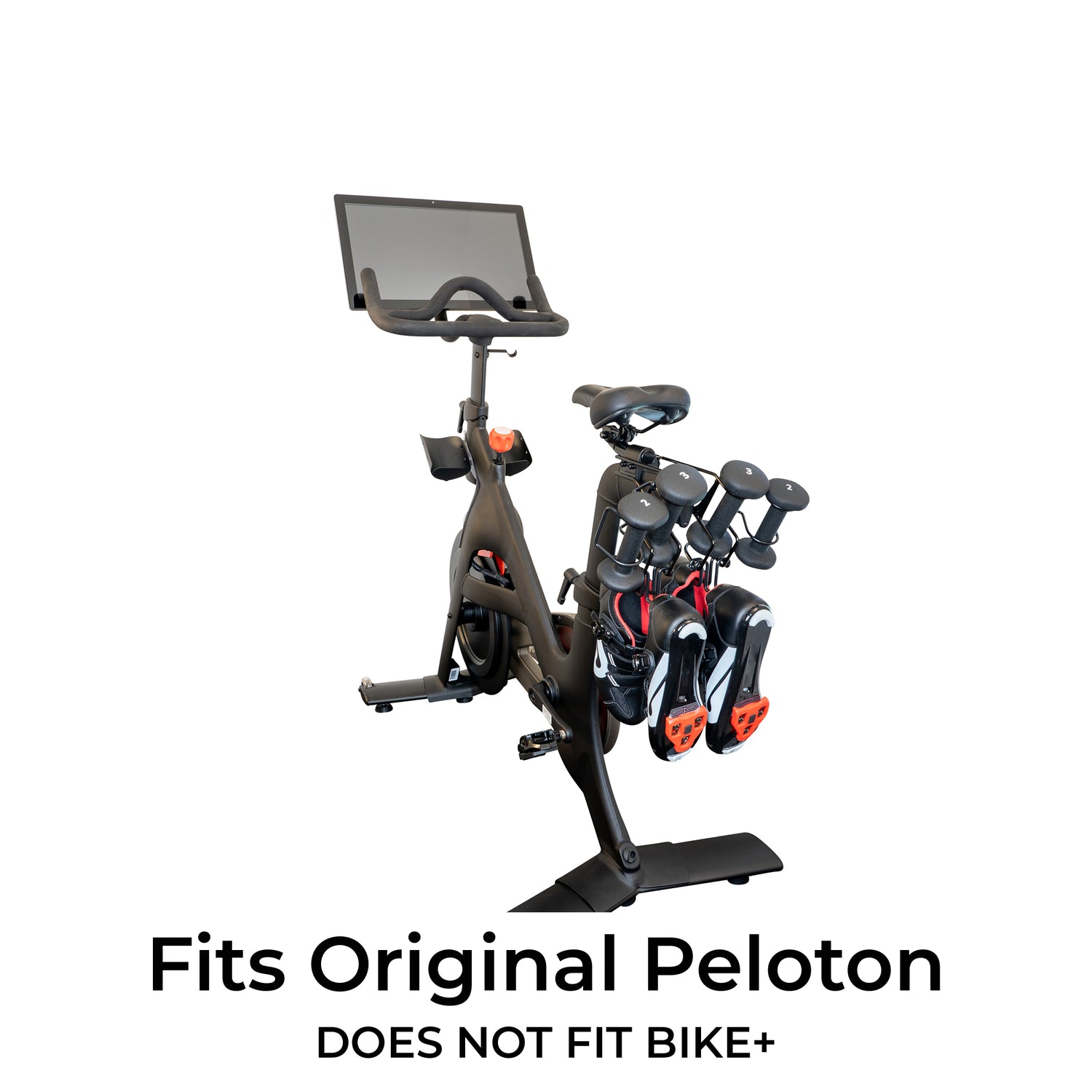 Peloton bike weight rack