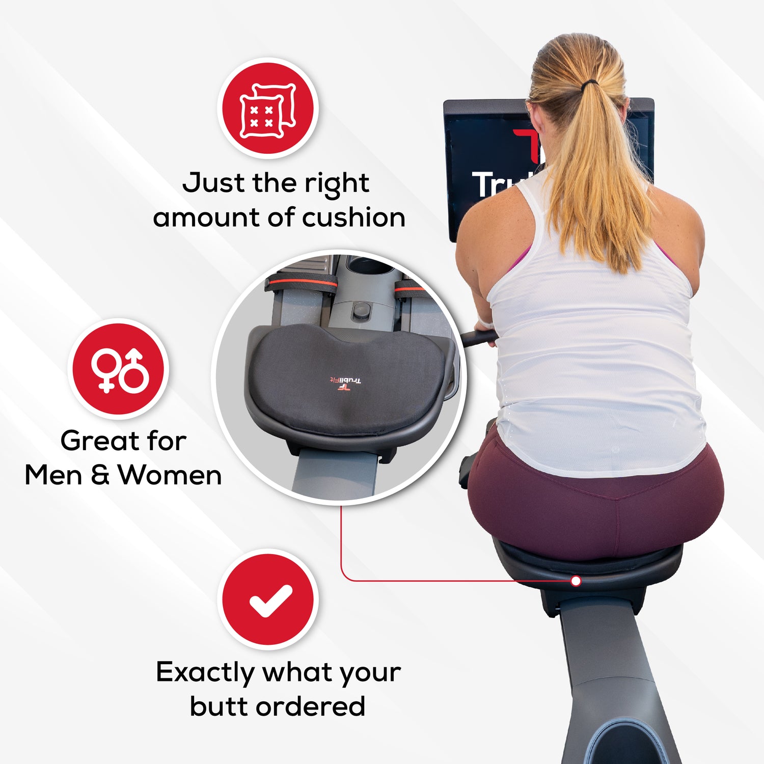 Padded Seat Cushion for Peloton Row – TrubliFit